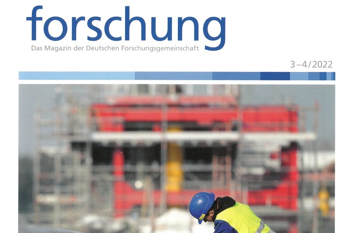 Excerpt of the Cover of the "Magazin der deutschen Forschungsgesellschaft"
