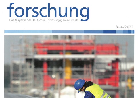 Excerpt of the Cover of the "Magazin der deutschen Forschungsgesellschaft".