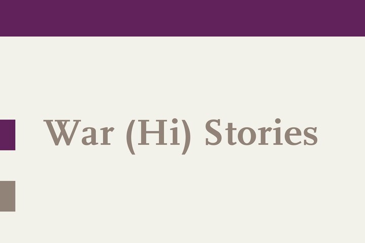 Titelblatt der wissenschaftlichen Reihe War (Hi)stories