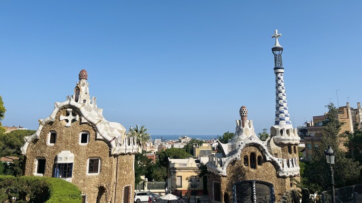 Aussicht auf Barcelona vom Parc Güell