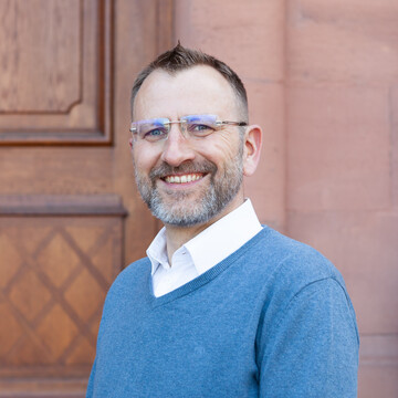 Christoph Geppert auf dem Ehrenhof