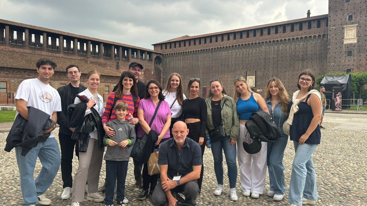 Stadtführung: Gruppenbild mit Stadtführer