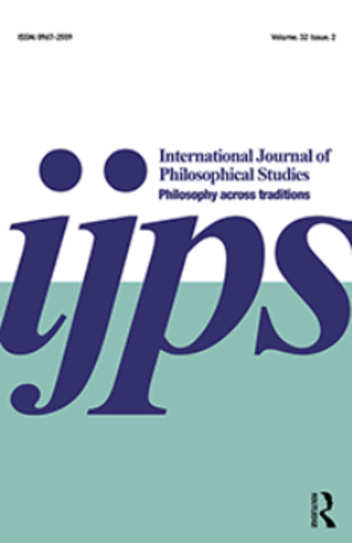 International Journal of Philosophical Studies Titelbild International Journal of Philosophical Studies
