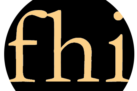 Logo des Fördervereins, die Abkürzung "fhi" auf schwarzem Untergrund. 
