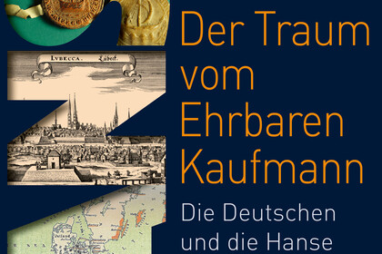 Buchcover mit verschiedenen historischen Ansichten zur Hanse