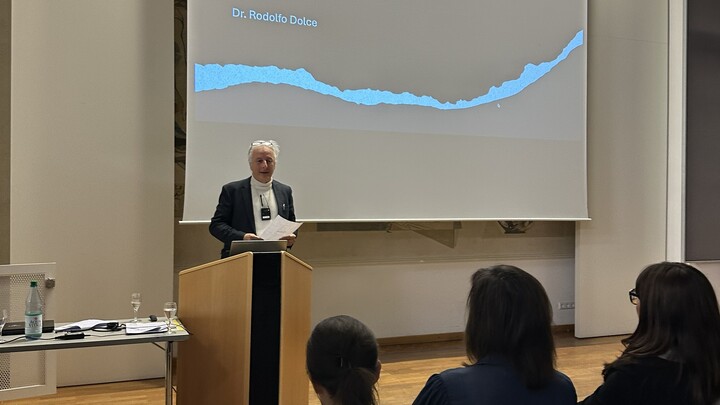 Dr. Rodolfo Dolce beim Vortrag zum Italian Sounding 