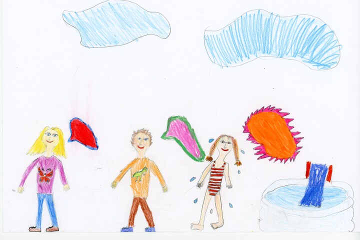 Bild gemalt von Kindern