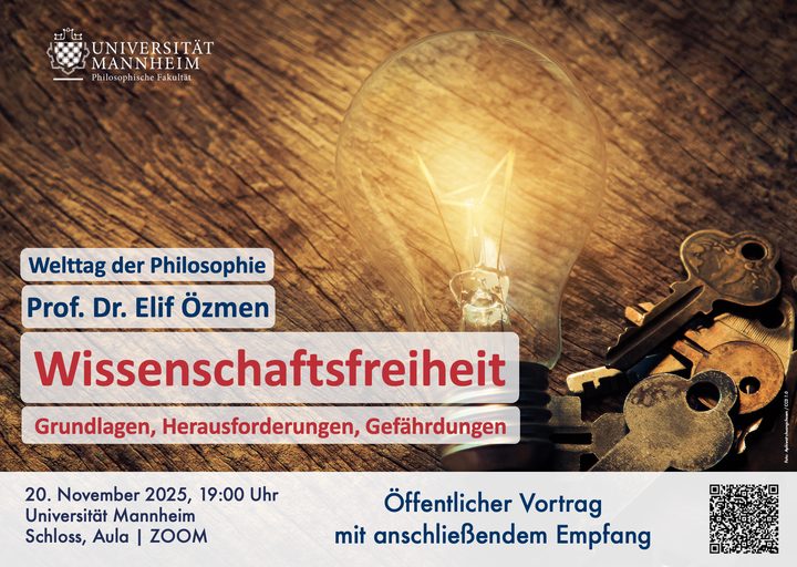 Poster zum Vortrag am Welttag der Philosophie 2025