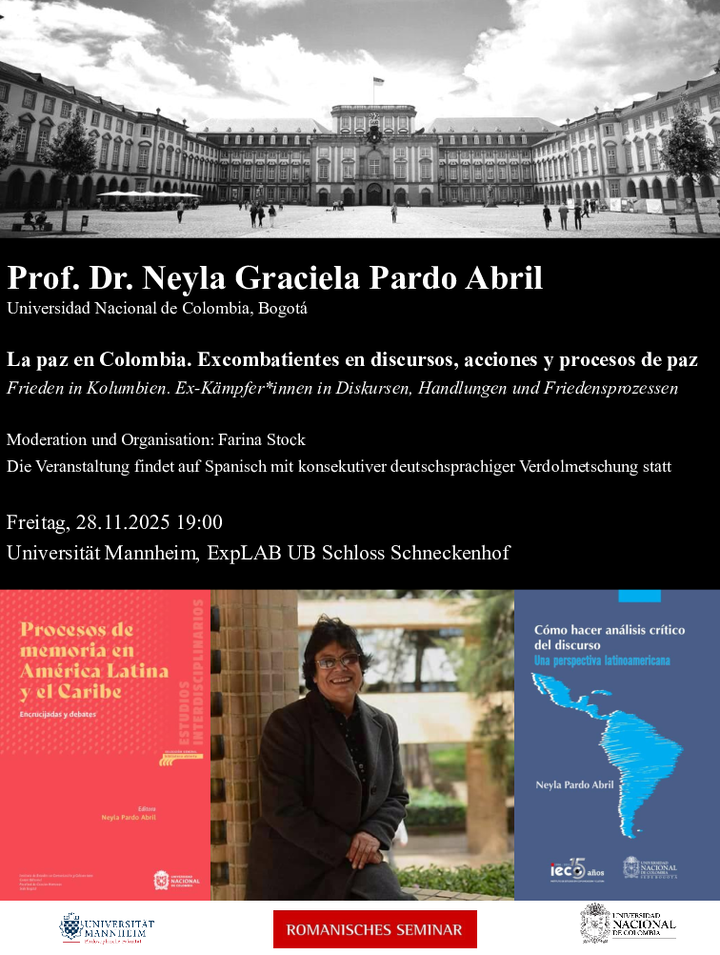 Plakat zum Gastvortrag von Prof. Dr. Neyla Graciela Pardo Abril 