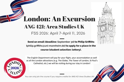 Poster for London excursion 