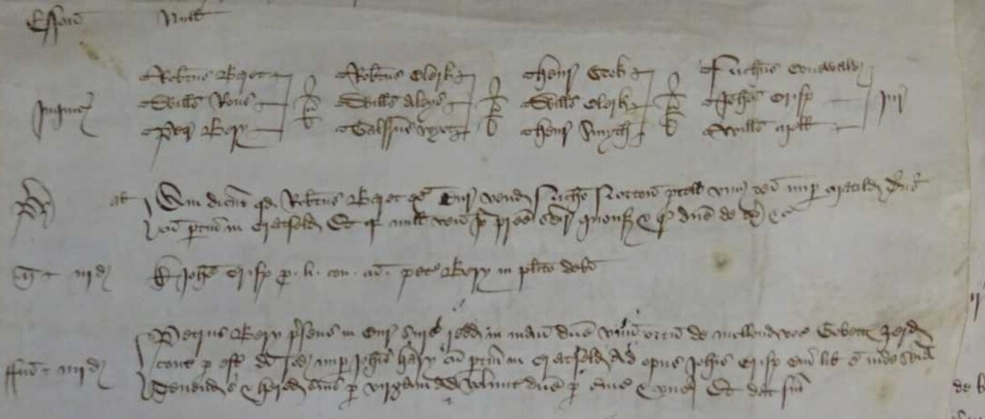 A Manorial Court Roll.