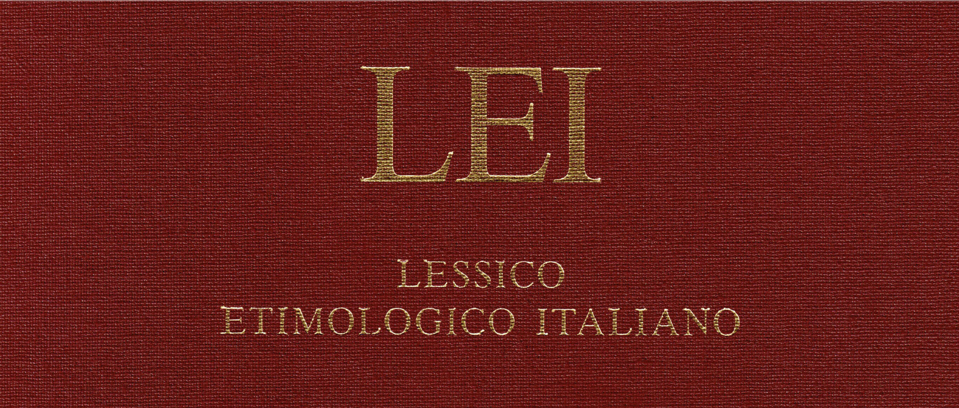 Logo des LEI Projektes mit rotem Hintergrund und gelb-goldener Schrift