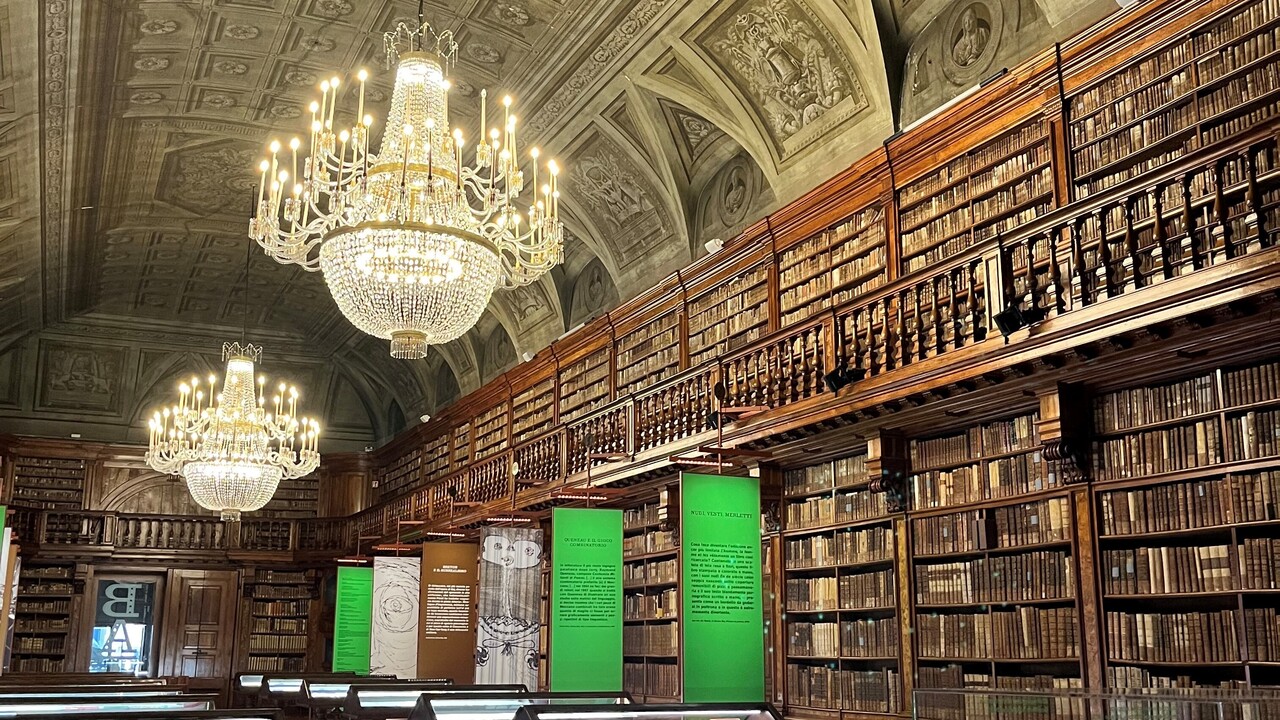Innenraum Mailänder Bibliothek
